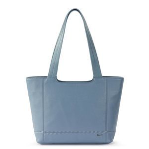 De Young Tote In Leather, Double Shoulder Straps, Maritime :|